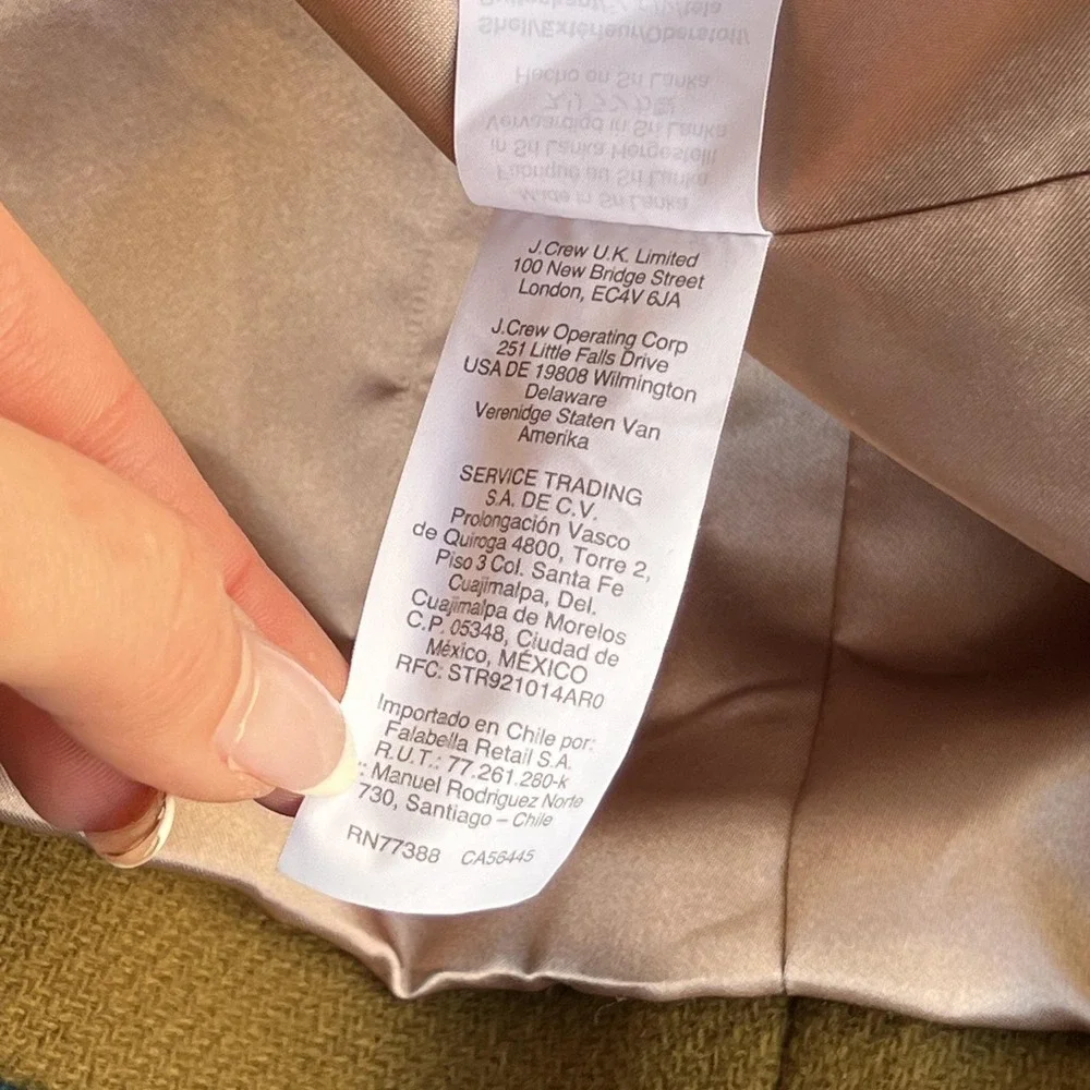 J.Crew Coat Womens 14 Brown Pea Coat Faux Fur Collar Double Breasted Pockets - Picture 8 of 12